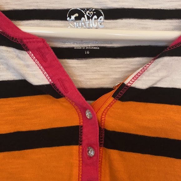 Justice Striped Tee - Picture 2 of 4